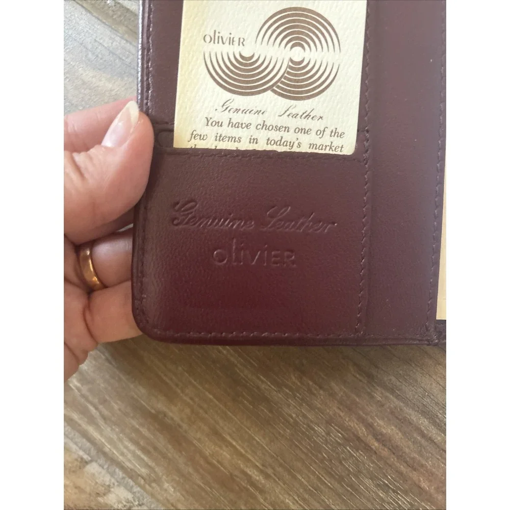 OLIVIER Genuine Brown Leather Planner Organizer Address/Phone Case 4